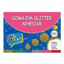 Carpeta Con Papel Goma Eva Glitter Adhesivo 20 X 30 Cm 6 Colores 6 Piezas OFICINA Y LIBRERIA ART & CRAF 