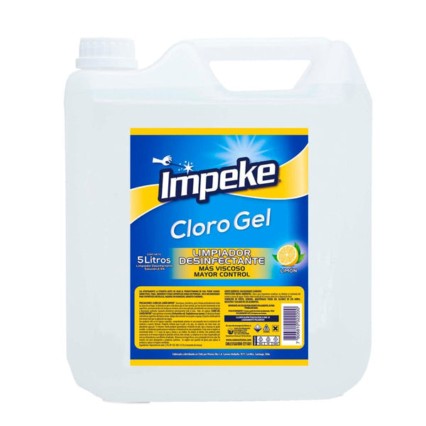 Cloro Gel 5Lt Limón ASEO Y LIMPIEZA IMPEKE 