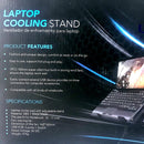 Base Alzador Ventilador Notebook Hasta 17 Pulgadas TECNOLOGÍA ULTRA 