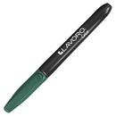 Marcador Permanente Punta Redonda Verde Metal OFICINA Y LIBRERIA LAVORO 