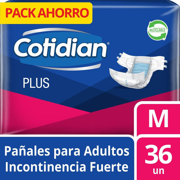 Pañal Adulto Plus Mediano 36 Un CUIDADO PERSONAL COTIDIAN 