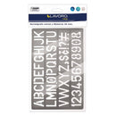 Normografo Letras Y Números 20 Cm OFICINA Y LIBRERIA LAVORO 