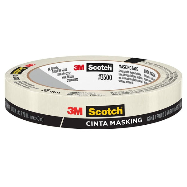 Cinta Adhesiva Masking Crema 18 X 40 Mt OFICINA Y LIBRERIA SCOTCH 