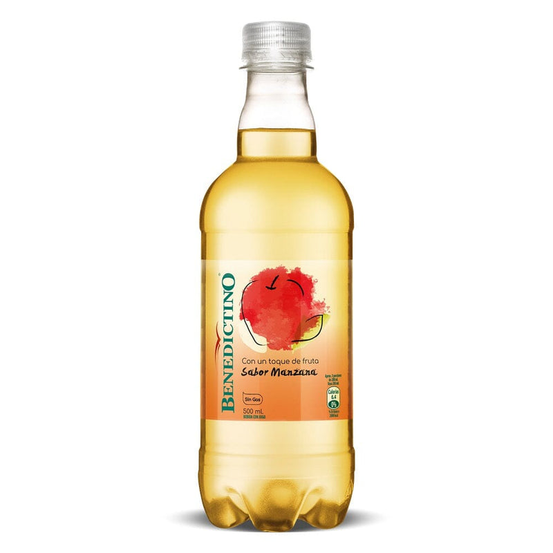 Agua Purificada Manzana Sin Gas 500 Cc ALIMENTOS BENEDICTINO 