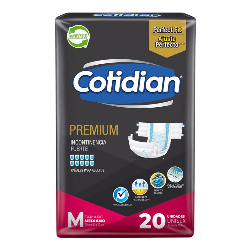 Pañal Adulto Premium Mediano 20 Un CUIDADO PERSONAL COTIDIAN 