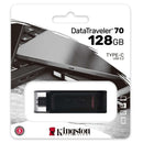 Pendrive Type C 128 Gb Usb-C3.2 Negro Dt70 Dt70/128Gb TECNOLOGIA KINGSTON 