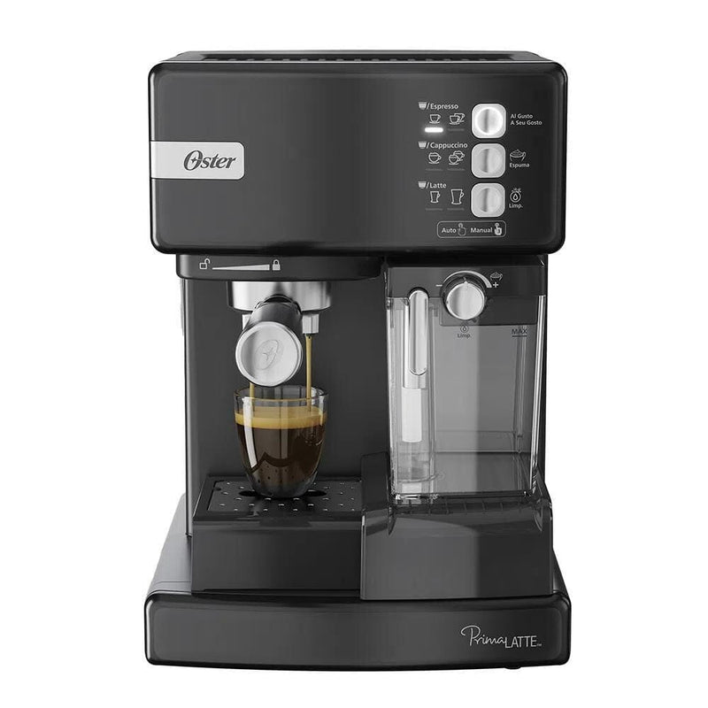 Cafetera Prima Latte Negra HOGAR OSTER 