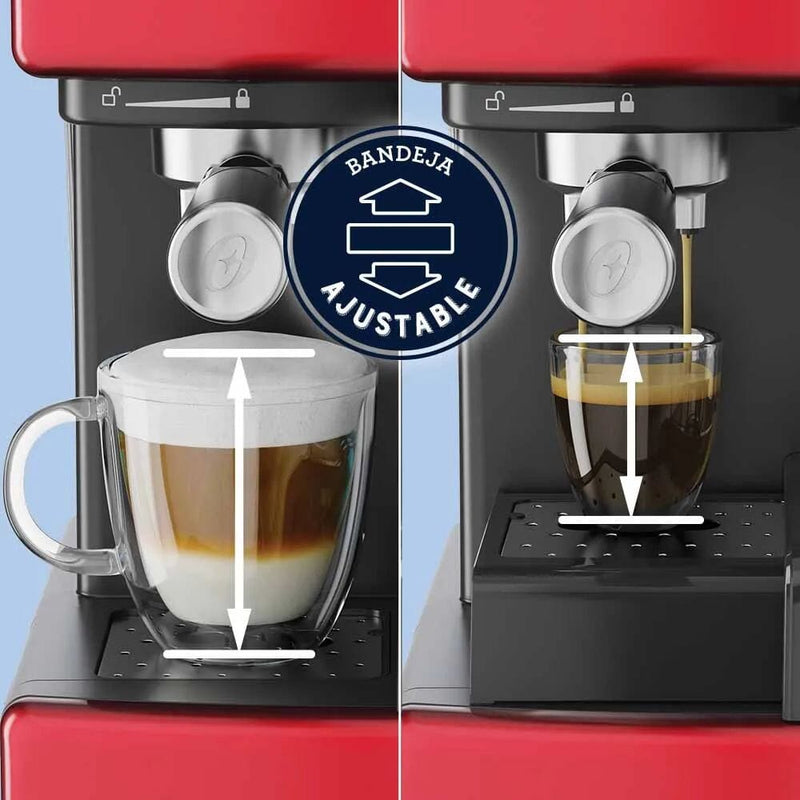Cafetera Prima Latte Roja HOGAR OSTER 