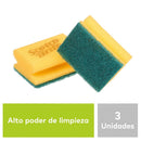 Esponja Acanalada X 3 ASEO Y LIMPIEZA SCOTCH-BRITE 