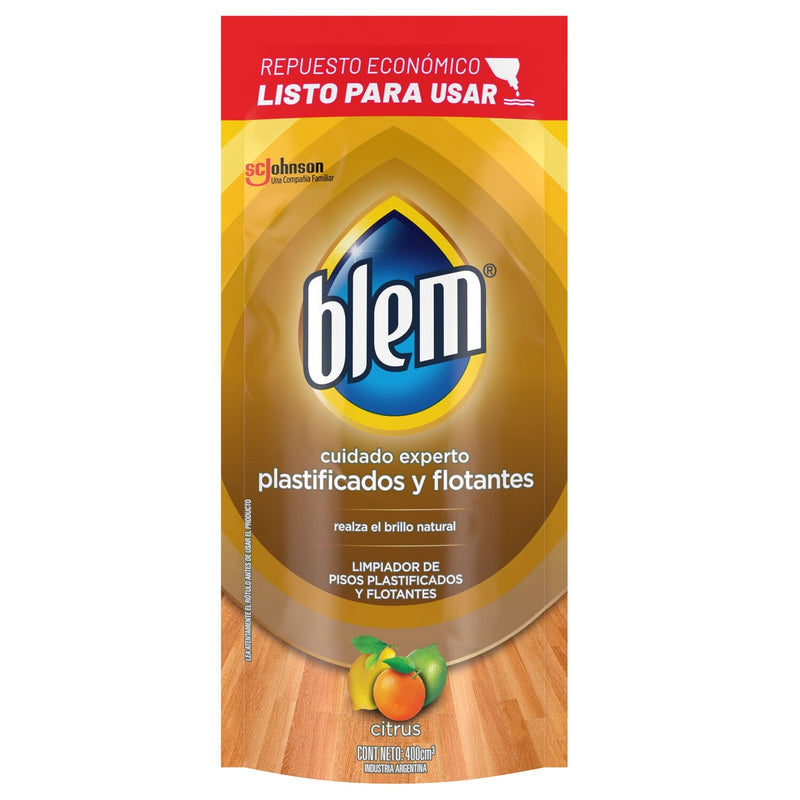 Limpiador Repuesto Pisos Plastificados Y Flotantes Floral 400 Ml BLEM 