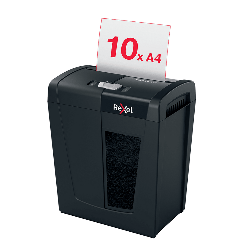 Destructora Con Challa 10 Hojas Secure X10 P4 REXEL 