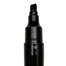 Marcador Permanente Doble Punta Biselada Redonda Negro OFICINA Y LIBRERIA LAVORO 