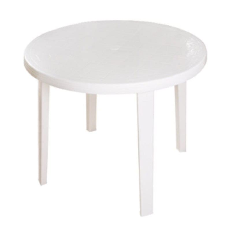 Mesa Valencia Redonda Blanca 90Cm Diametro WENCO 