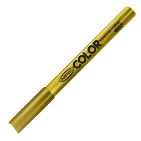 Marcador Acrílico Dorado 1 Mm OFICINA Y LIBRERIA ARTEL 
