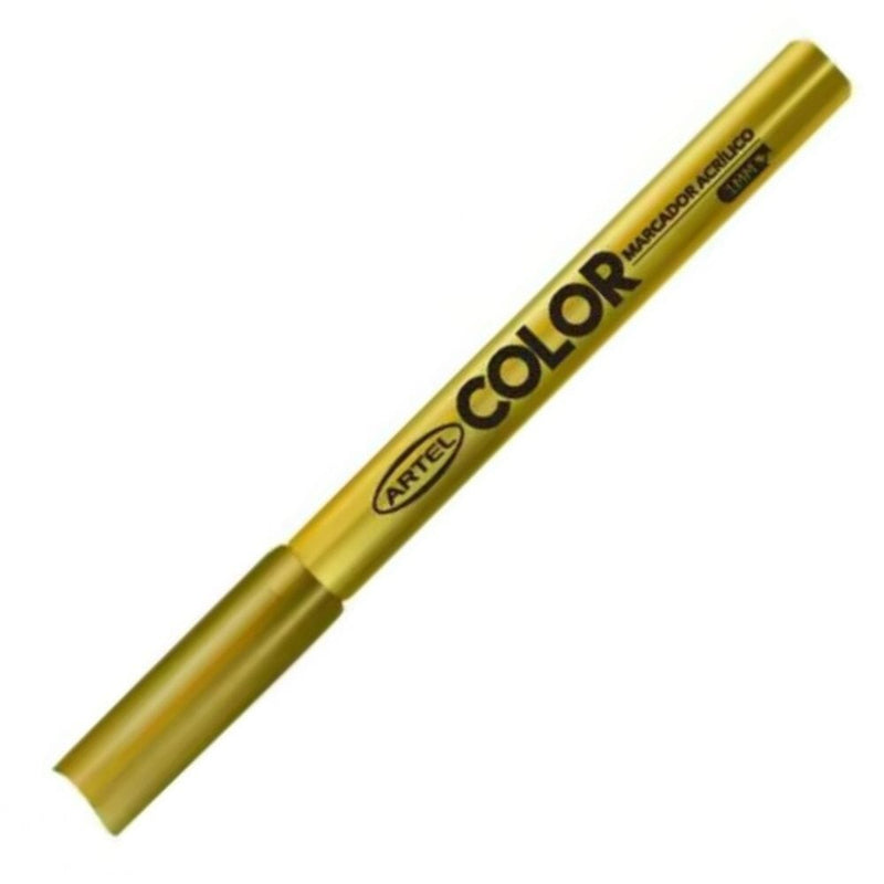 Marcador Acrílico Dorado 1 Mm OFICINA Y LIBRERIA ARTEL 