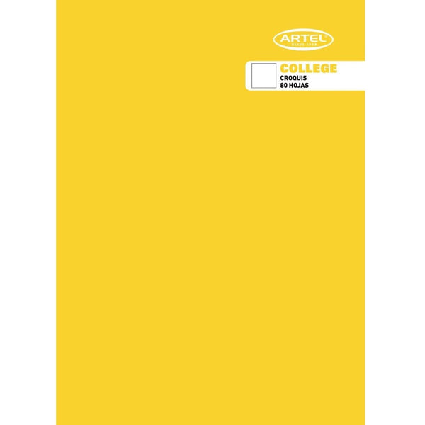 Cuaderno College Croquis 80 Hojas ARTEL 