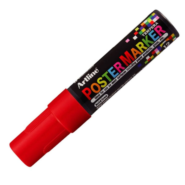 Marcador Poster Marker Tempera 12Mm Rojo OFICINA Y LIBRERIA ARTLINE 