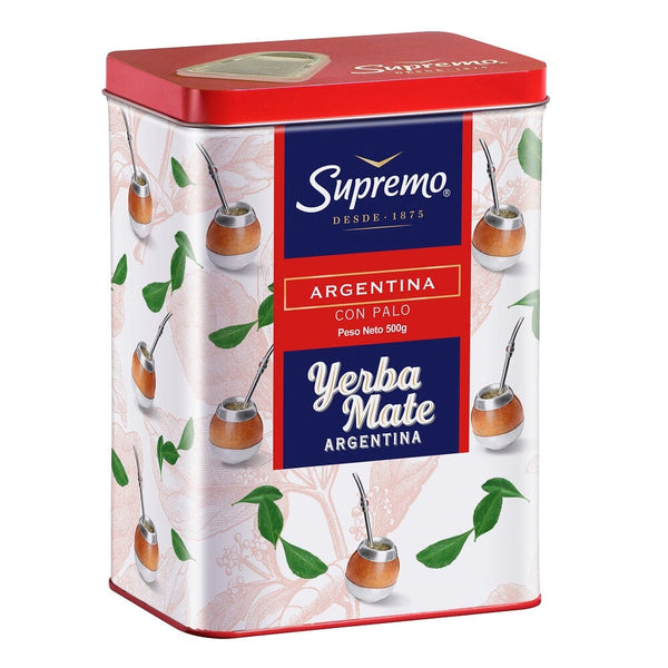 Mate Lata Con Dosifcador Argentina Con Palo 500 Gr SUPREMO 