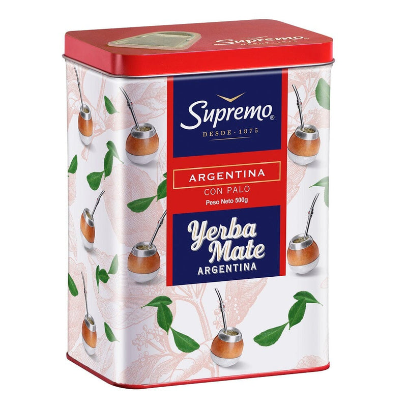 Mate Lata Con Dosifcador Argentina Con Palo 500 Gr SUPREMO 