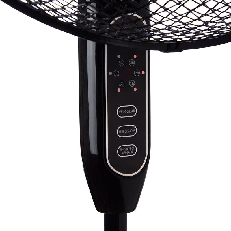 Ventilador Pedestal Negro 16" Kfr-16P Control Remoto HOGAR KENDAL 