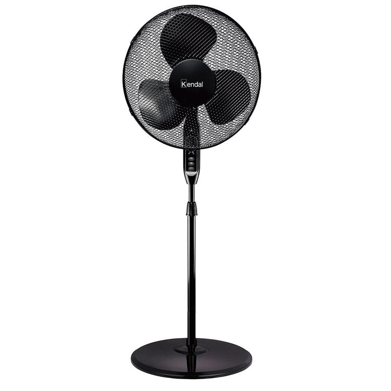 Ventilador Pedestal Negro 16" Kfr-16P Control Remoto HOGAR KENDAL 