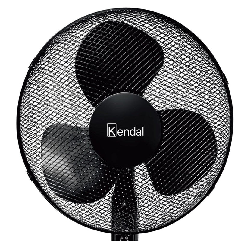 Ventilador Pedestal Negro 16" Kfr-16P Control Remoto HOGAR KENDAL 