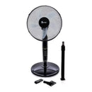 Ventilador Negro Sobremesa, Pedestal Y Muro 16" Kv-3En2 HOGAR KENDAL 