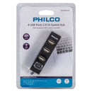 Hub Usb 4 Puertos 2.0 Negro PHILCO 