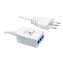 Alargador Electrico Simple Blanco 5 Mt PHILCO 