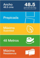 Sabanilla Medica Advance Hoja Simple 2X48 Mt TORK 