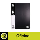 Carpeta Oficio Negra 40 Fundas ADIX 