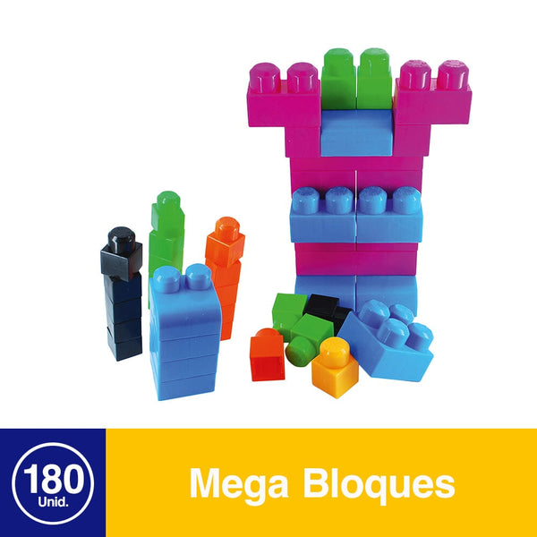 Mega Bloques Plásticos 180 Un OFICINA Y LIBRERÍA DATIC 