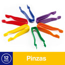 Pinza Plástica 12 Un OFICINA Y LIBRERÍA DATIC 