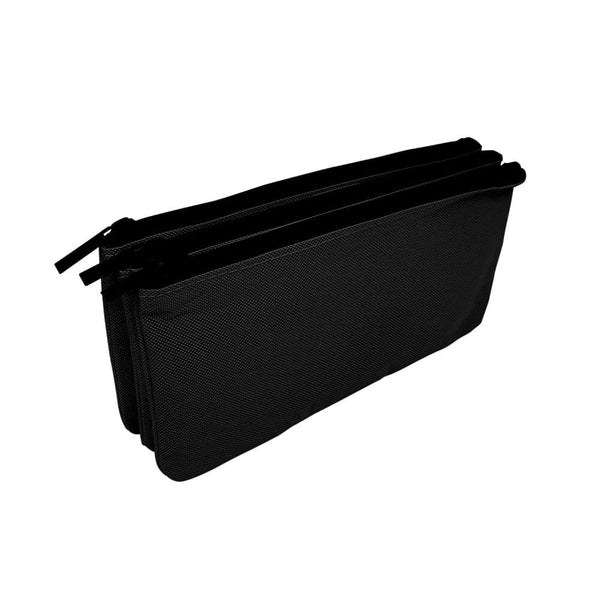 Estuche Liso 3 Cierres Negro 21.5X11.5X3 OFICINA Y LIBRERIA FECO 