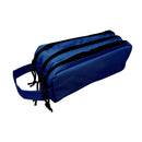 Estuche Liso 3 Cierres Azul Con Manilla 21X9.5X10 OFICINA Y LIBRERIA FECO 