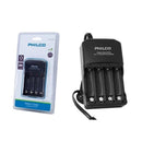 Cargador De Pilas Recargables AA/AAA TECNOLOGÍA PHILCO 