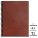 Cuaderno Carta Puntos 7Mm Superclass 3 Materias Leather Skin 120 Hojas (Diseños Surtidos) OFICINA Y LIBRERIA RHEIN 