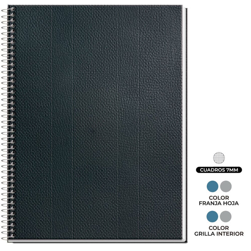 Cuaderno Carta Puntos 7Mm Superclass 3 Materias Leather Skin 120 Hojas (Diseños Surtidos) OFICINA Y LIBRERIA RHEIN 