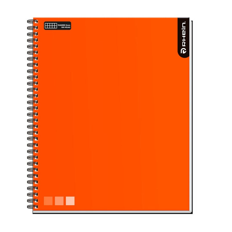 Cuaderno Universitario One Color 5Mm Colores Surtidos 100 Hojas OFICINA Y LIBRERIA RHEIN 