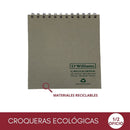 Croquera Ecológica 1/2 Oficio 100 Hojas OFICINA Y LIBRERIA D WILLIAMS 