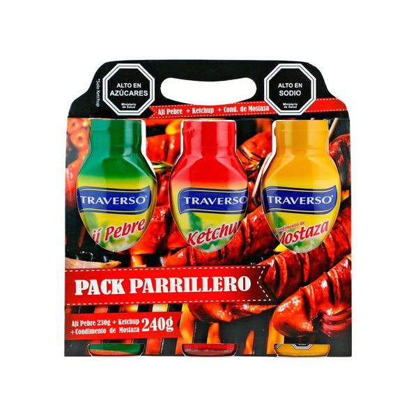 Tripack Parrillero 240 Gr ALIMENTOS TRAVERSO 