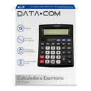 Calculadora Escritorio 12 Dígitos Tecla Correctora Negra OFICINA Y LIBRERIA DATACOM 