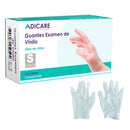 Guante Vinilo Con Polvo Talla S 100 Un CUIDADO PERSONAL ADICARE 