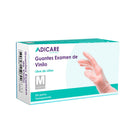 Guante Vinilo Con Polvo Talla M 100 Un FERRETERIA ADICARE 