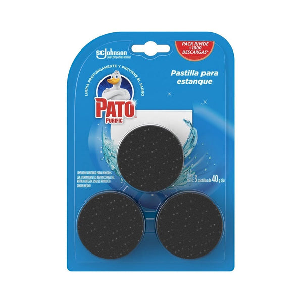 Desinfectante WC Pastilla Azul 40 Gr 3 Un ASEO Y LIMPIEZA PATO PURIFIC 