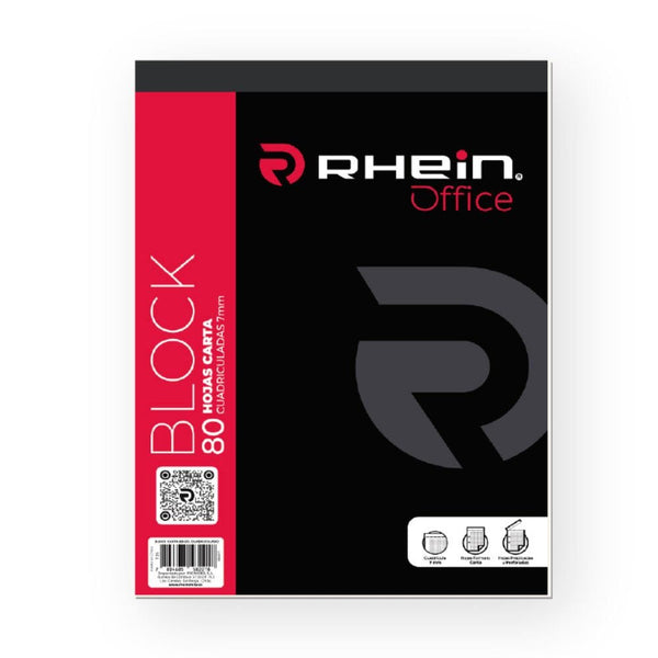 Block De Apuntes Carta 80 Hojas Prepicado OFICINA Y LIBRERIA RHEIN 