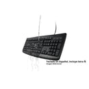 Teclado Alámbrico For Life Lavable Negro TECNOLOGÍA KENSINGTON 