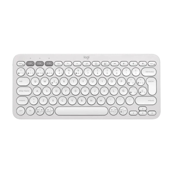 Teclado Inalámbrico Bluetooth Pebble 2 K380 Blanco Español TECNOLOGÍA LOGITECH 