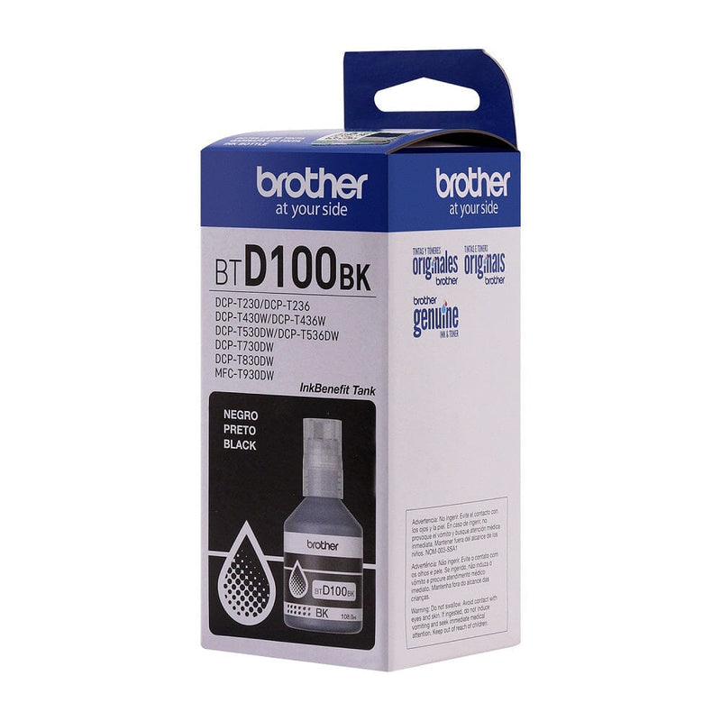 Botella De Tinta Btd100Bk Negro TECNOLOGÍA BROTHER 
