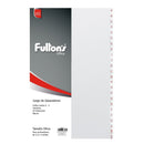 Separador Oficio Indice Az Carta OFICINA Y LIBRERIA FULTONS 